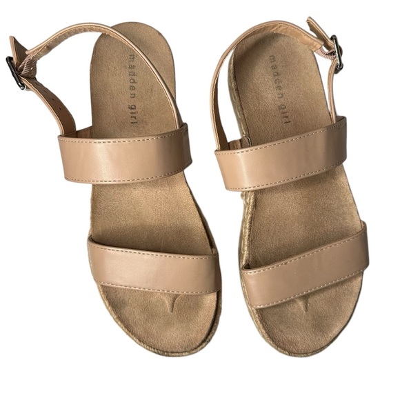 Madden Girl Tan Espadrille Strap Sandals – Size 9 - Picture 3 of 8